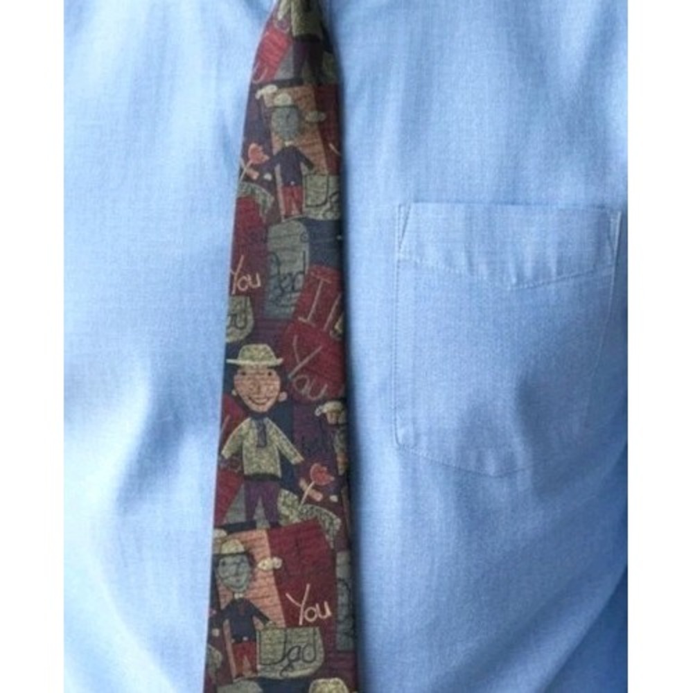 Woodward Mens Necktie Tie I Love You Dad‎ Fathers Day